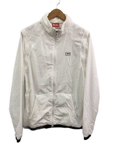 商品画像：ナイロンジャケット/L/ナイロン/WHT/無地 1