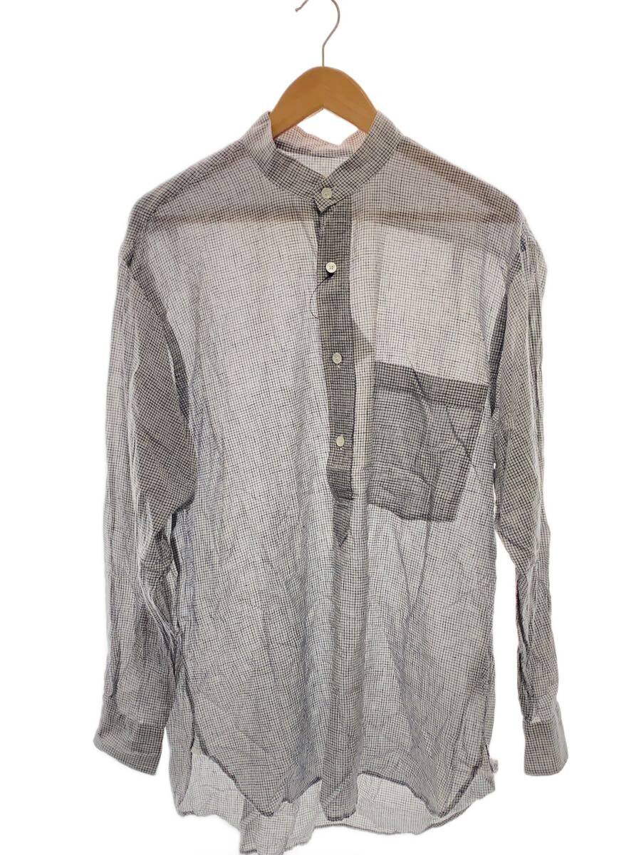 COMOLI / 長袖シャツ/2/コットン/WHT/チェック/X01-02012