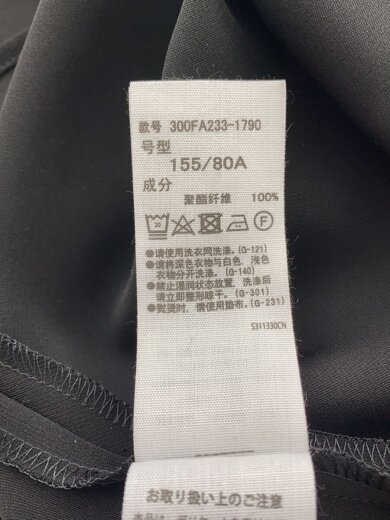 商品画像：長袖ワンピース/36/ポリエステル/BLK/無地/300FA233-1790 5