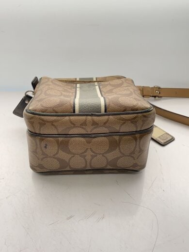 商品画像：ショルダーバッグ/レザー/BRW/総柄/12579/内部使用感有 4