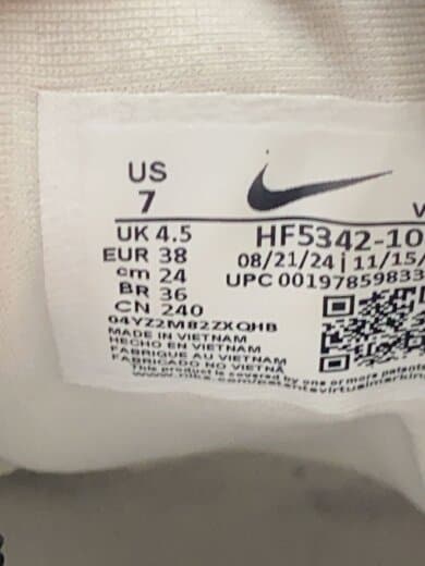 商品画像：ローカットスニーカー/24cm/WHT/HF5342-100 5