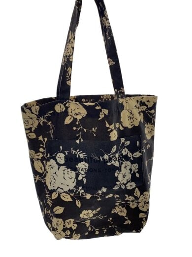 商品画像：トートバッグ/コットン/GRY/総柄 1