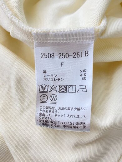 商品画像：ESSENTIAL/半袖カットソー/FREE/コットン/IVO/2508-250-261B// 4