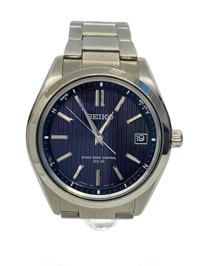 商品画像：ソーラー腕時計/アナログ/チタン/BLK/SLV/チタン/7B24-0BH0 1