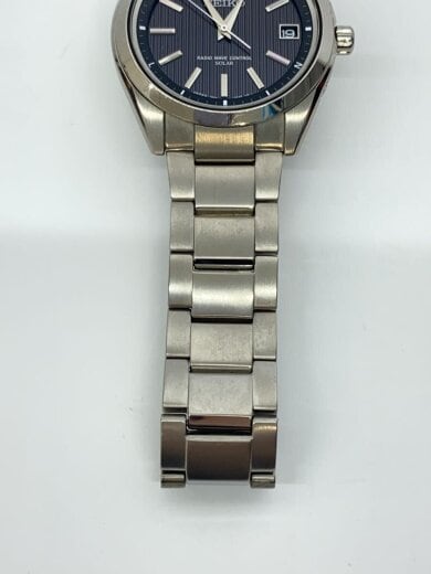 商品画像：ソーラー腕時計/アナログ/チタン/BLK/SLV/チタン/7B24-0BH0 5