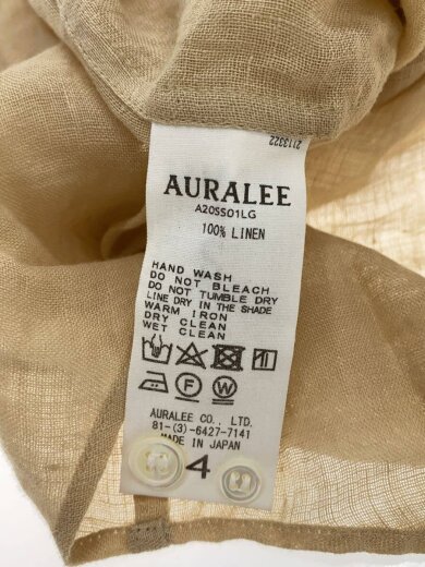 商品画像：SEE-THROUGH LINEN SHIRTS/長袖シャツ/4/リネン/BEG/A20SS01LG 4