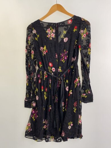 商品画像：長袖ワンピース/0/シルク/BLK/OUMU0949 2