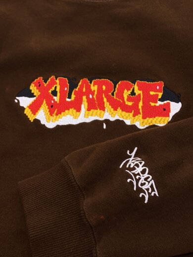 商品画像：GRAFFITI CREWNECK SWEAT/スウェット/M/コットン/BRW/101224012020 8