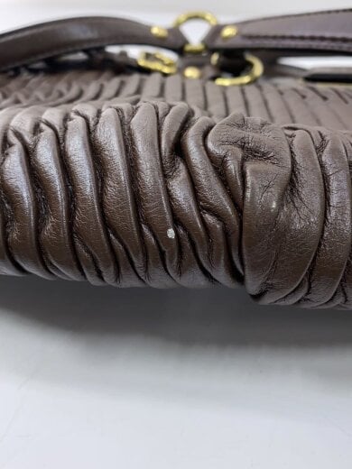 商品画像：ハンドバッグ/レザー/BRW/無地/18620 9