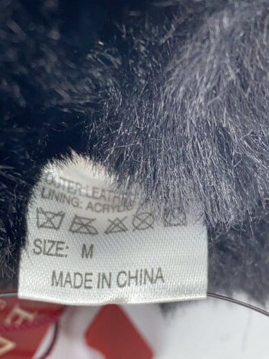 商品画像：手袋/レザー/BLK/無地/レディース/7-5019 4