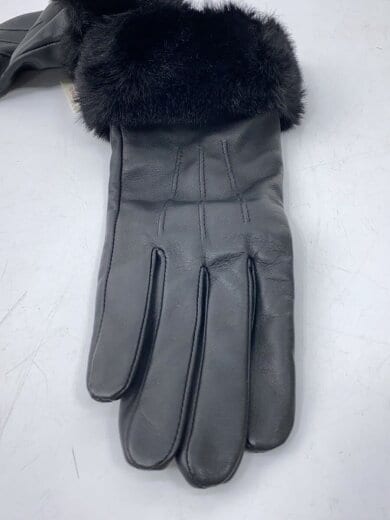 商品画像：手袋/レザー/BLK/無地/レディース/7-5019 7