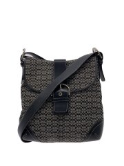 ショルダーバッグ_ミニシグネチャー_ブラック/キャンバス/BLK/総柄