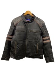 emmauela/レザージャケット・ブルゾン/52/レザー/BLK