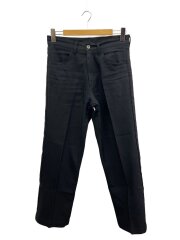 Straight Flasher Pressed Pants/29/コットン/ブラック/22SS P-4