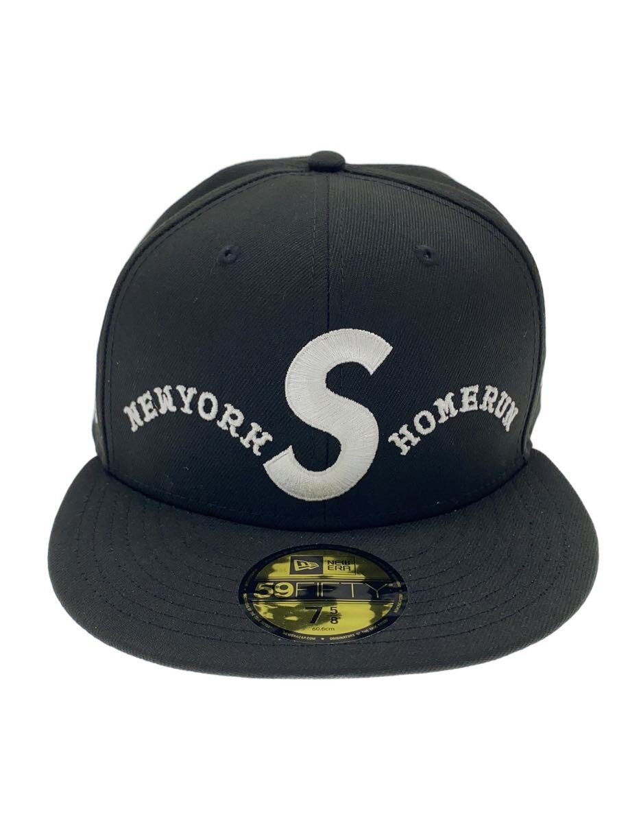 Supreme × NEW ERA / RUN/25SS/run S Logo New キャップ/7 5/8/ポリエステル/BLK/メンズ