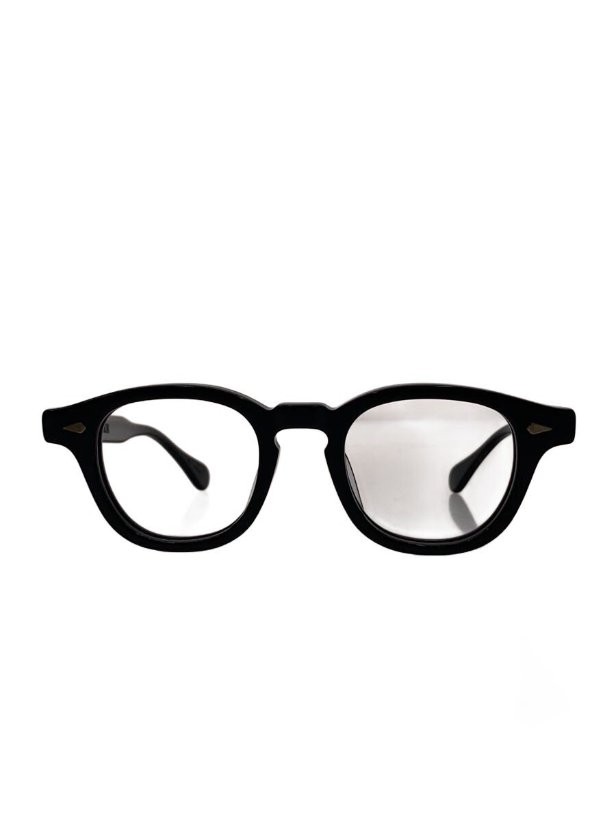 JULIUS TART OPTICAL ENTERPRISE / サングラス/ウェリントン/セルロイド/ブラック/メンズ/レンズ無