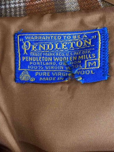 商品画像：70s/USA製/テーラードジャケット/M/ウール/BRW/タータンCK 3