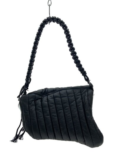 商品画像：ショルダーバッグ/ポリエステル/BLK/PU LEATHER BAG 1