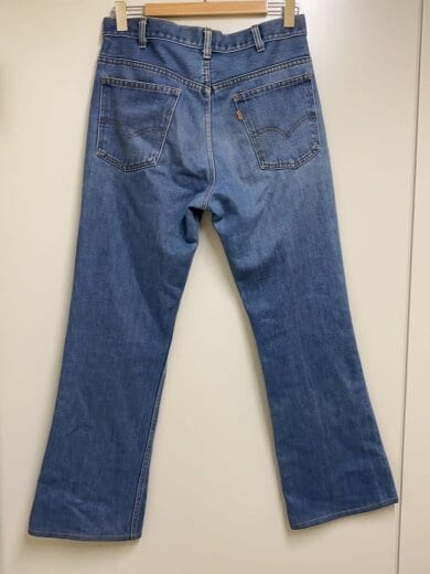 商品画像：70s/646/ベルボトム/smalle/42タロン/ブーツカットパンツ/34/デニム/IDG 2