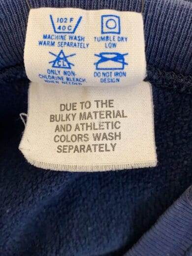 商品画像：スウェット/XXL/コットン/NVY/80sタグ/REVERSE WEAVE/リペア跡 4