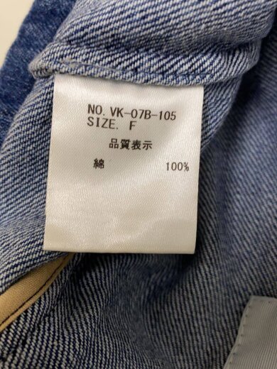 商品画像：フーデッドブルゾン/FREE/コットン/インディゴ/VK-07B-105 4