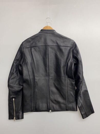 商品画像：シングルライダースジャケット/S/羊革/BLK/無地// 2