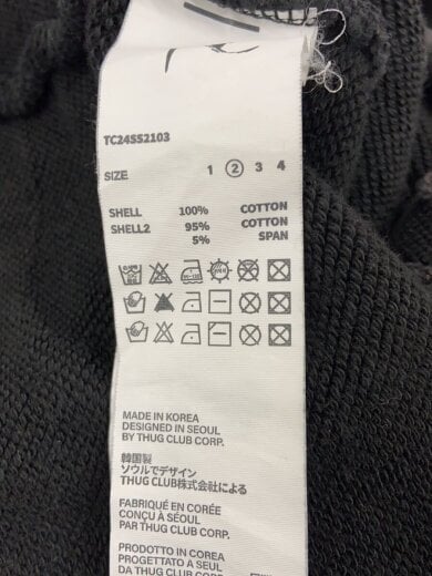 商品画像：スウェット/2/コットン/BLK/無地/TC24SS2103// 4