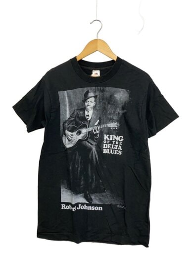 商品画像：Tシャツ/M/コットン/BLK/USA製/Robert Johnson 1