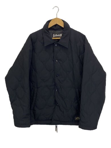 画像：Schottキルティングジャケット/XL/ポリエステル/BLK/31220771