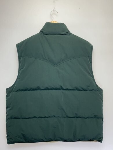 商品画像：ダウンベスト/XL/ポリエステル/GRN/無地 2