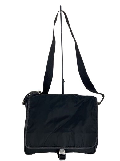 商品画像：ショルダーバッグ/ナイロン/BLK/金具劣化有/角スレ有 1