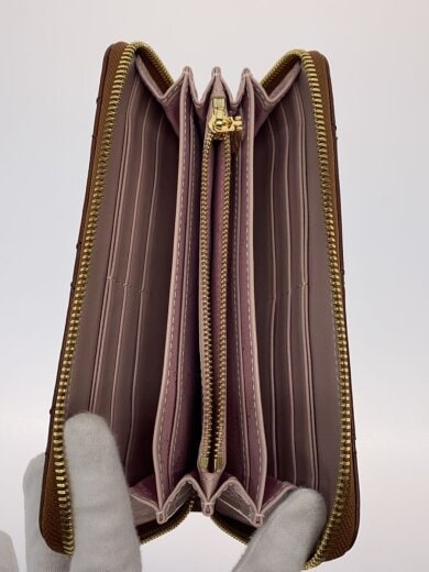 商品画像：長財布/--/BRW/無地/レディース 4