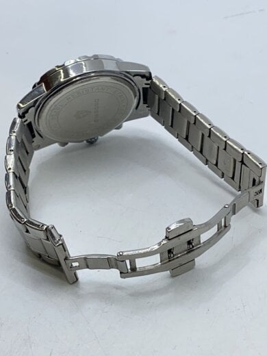 商品画像：クォーツ腕時計/アナログ/ステンレス/BLK/SLV 4