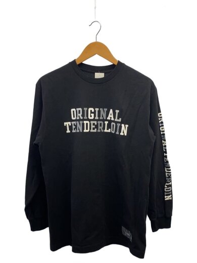 商品画像：長袖Tシャツ/M/コットン/BLK/無地 1