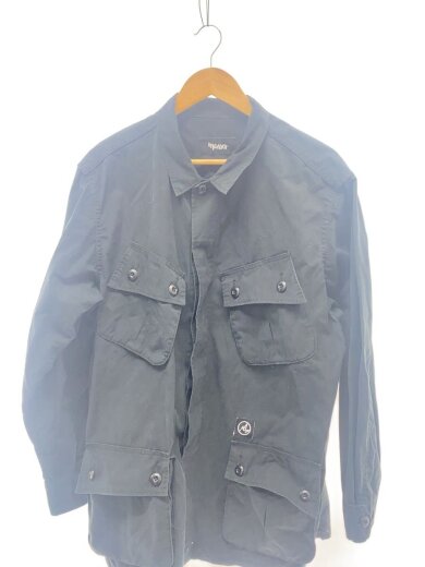 商品画像：長袖シャツ/L/コットン/BLK 1