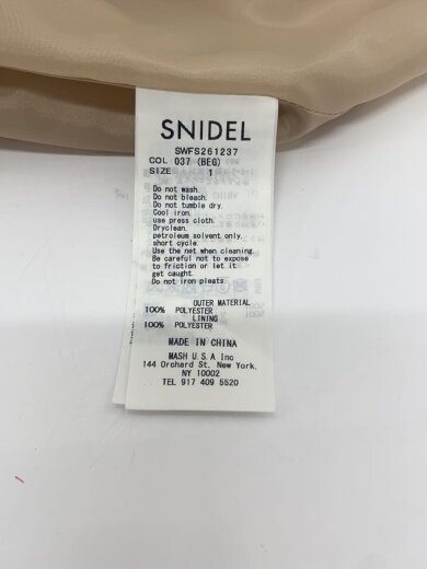 商品画像：スカート/1/ポリエステル/BEG/無地/SWFS261237 5