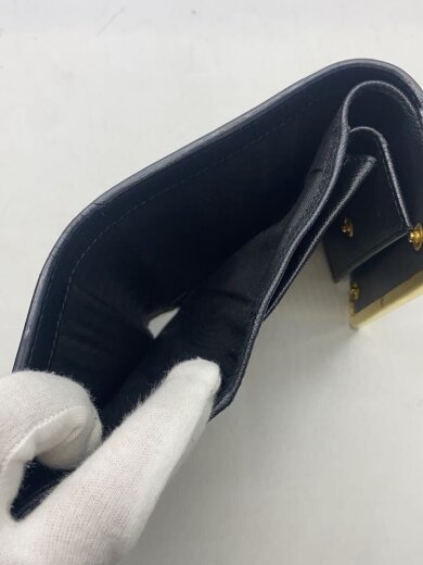 商品画像：3つ折り財布/PVC/BLK/レディース// 6