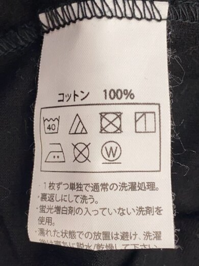 商品画像：Tシャツ/M/コットン/BLK// 4
