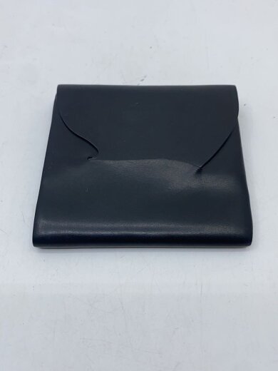 商品画像：3つ折り財布/レザー/BLK/無地/メンズ// 3