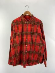 21SS/Spray Tartan Shirt/長袖シャツ/XL/コットン/RED/チェック