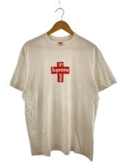 Cross Box Logo Tee/L/コットン/WHT