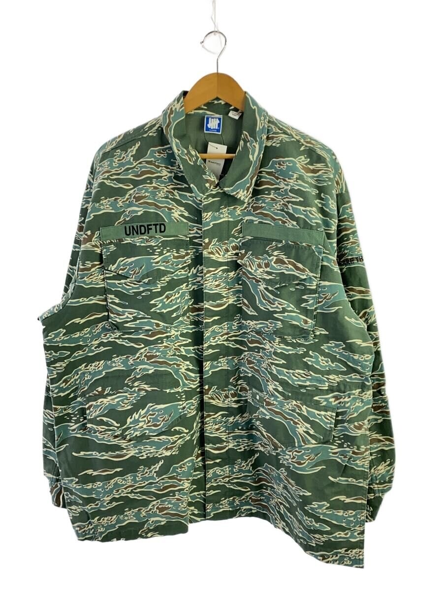 UNDEFEATED / ミリタリージャケット/XL/コットン/KHK/カモフラ/210077104001