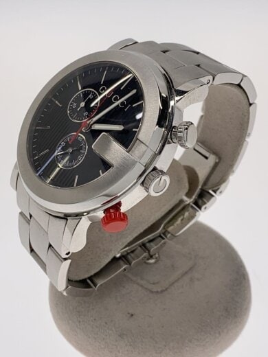 画像：GUCCIクォーツ腕時計/アナログ/ステンレス/BLK/SLV/SS/101M2