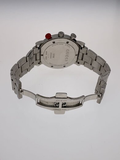 画像：GUCCIクォーツ腕時計/アナログ/ステンレス/BLK/SLV/SS/101M4