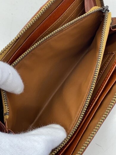 商品画像：長財布/レザー/BRW/無地/レディース 5