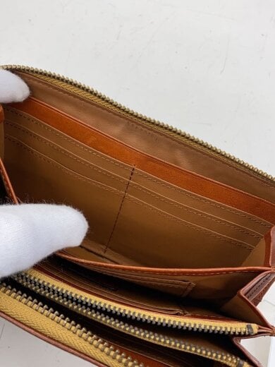 商品画像：長財布/レザー/BRW/無地/レディース 6