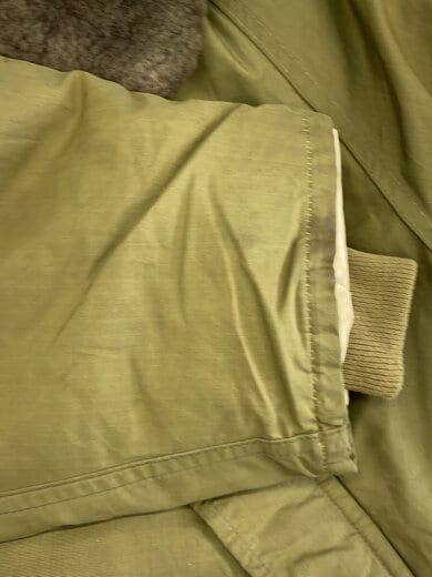 商品画像：50S/ノースウインド/ダウンジャケット/XL/日の出タグ/KHK/襟破れ/全体的汚れ有 9