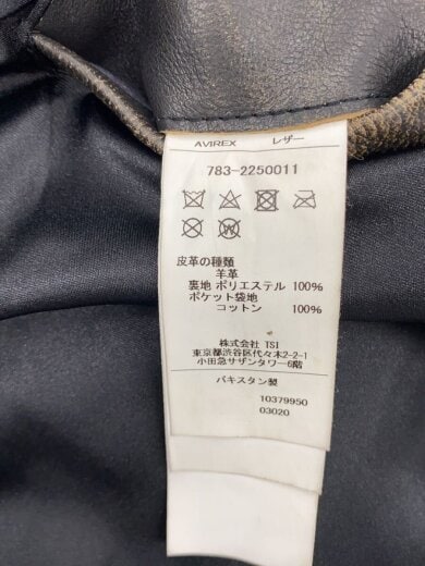 商品画像：AGED LEATHER W-RIDERS JACKET/XL/レザー/BRW/783-2250011 5