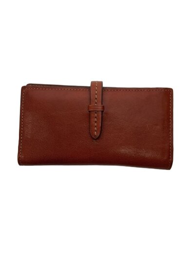 商品画像：カード札入れ/長財布/レザー/BRW/レディース 1