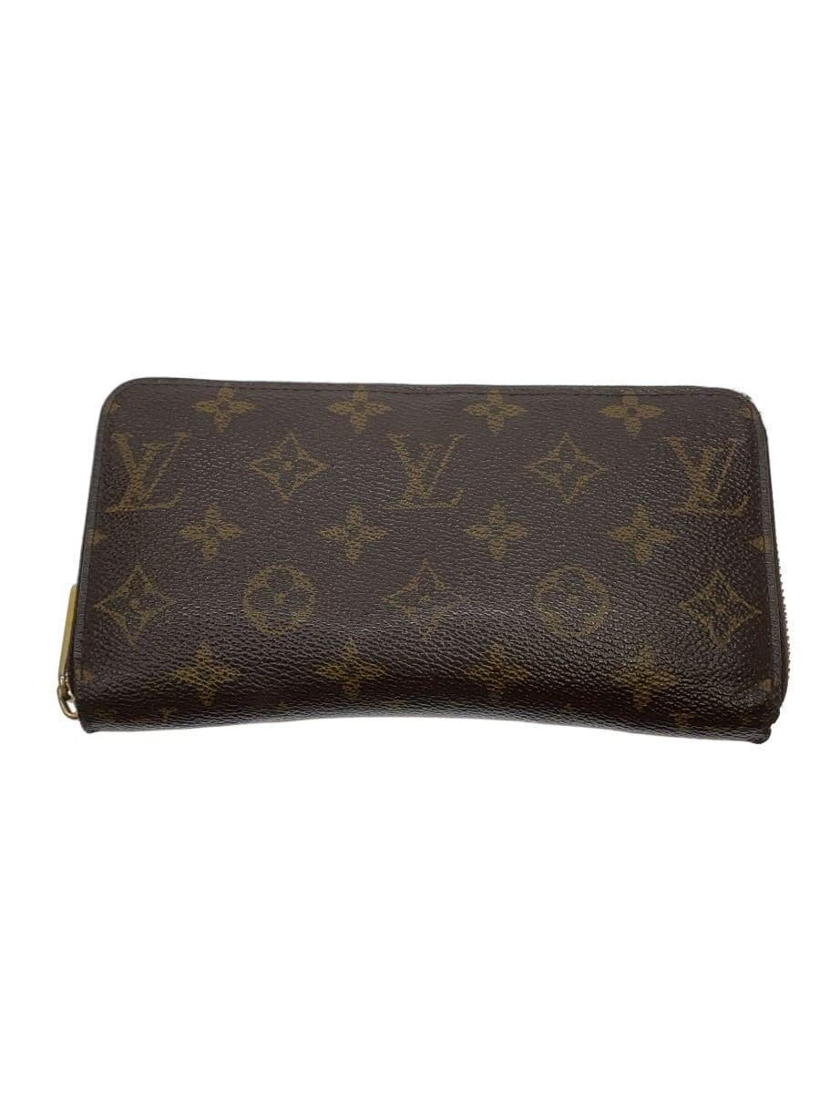 LOUIS VUITTON / 1)ジッピー・ウォレット_モノグラム・キャンバス/PVC/BRW/総柄/メンズ